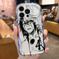 Anime Bleach Wave Case for iPhone 16 15 14 Pro Max 13 12 Mini 11 XS X XR 8 7 Plus SE 2022 2020 Soft Shockproof Back Cover Funda