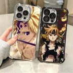 Seven D-Deadlys Sins Meliodas Phone Case For iPhone 15 16 17 Air 14 Pro Max 16E Plus 13 12 Mini Plating Anti-Fall Fundas