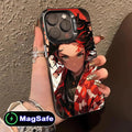 Demon Slayer Tanjiro Phone Case for iPhone 16 15 14 13 12 11 Pro Max Plus MagSafe Translucent Colour Printing Smartphone Cover