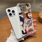 Cute D-Demons S-Slayers Phone Case for Apple iPhone 17 Air 16 15 14 Plus 13 12 11 Pro Max Anti-drop Soft Transparent Cover