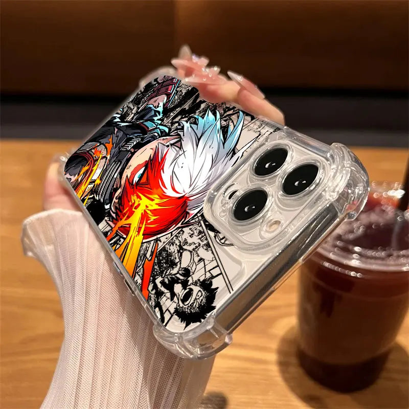 My Hero Academia Cool Anime Phone Case For iPhone 17 16e 16 15 14 13 12 11 Air Pro Max X XR XSMax 7 8 Plus Anti Fall Clear Cover