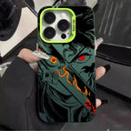 Trendy Anime Demon Slayer Frosted Case for iPhone 17 Air 16 E 15 14 Plus 13 12 Mini 11 Pro Max Acrylic Sheet Silicone Hard Cover