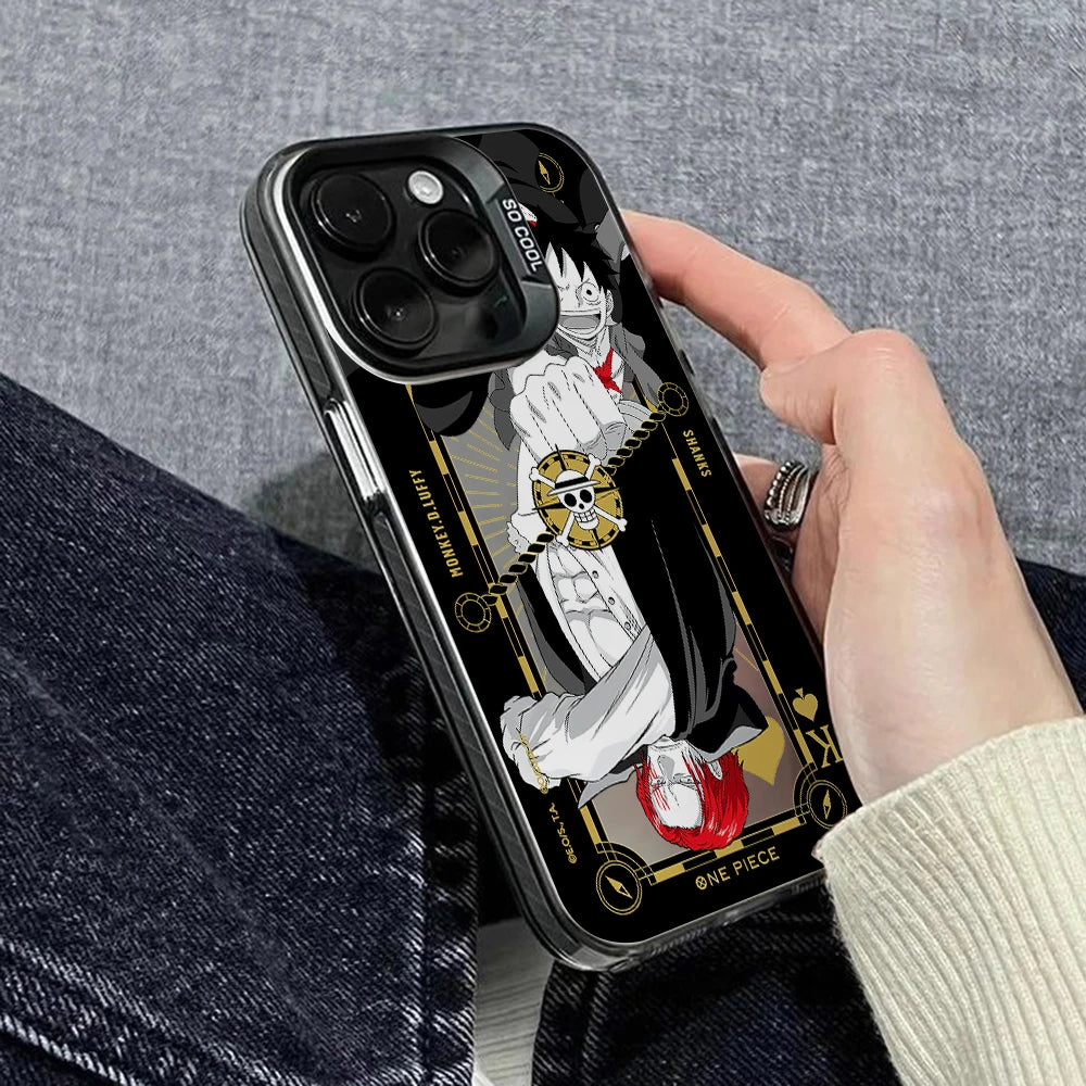 One Luffies Z-Zoroes Pieces Phone Case for Xiaomi Redmi 14C 13C 12C 10 Note 15 14 13 12 Pro Plus 4G 5G Silver Hard Cover