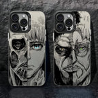 Luxury Hot Anime Attack On Titan Phone Case For iPhone 17 16e 16 15 14 13 12 11 mini Pro Max X XR Air Plus Anti Fall Matte Cover