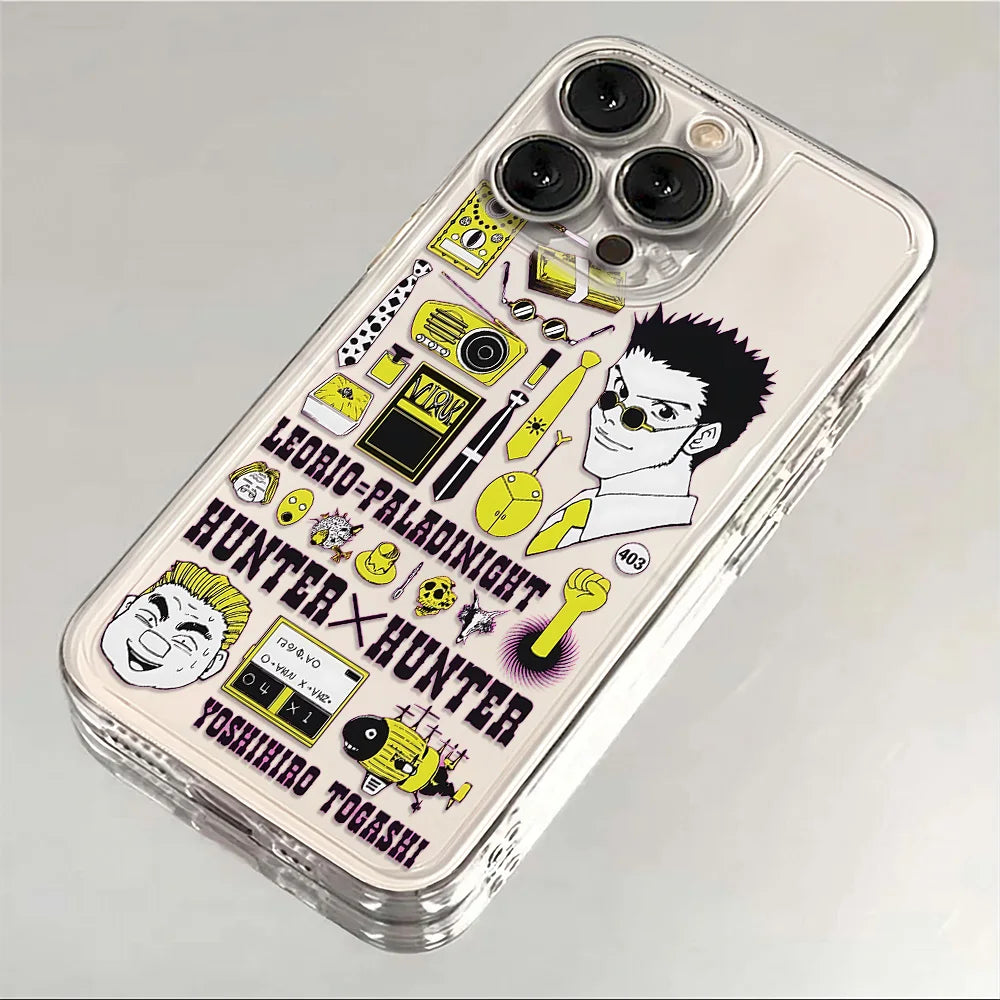 Anime HUNTERÃHUNTER Phone Case For iPhone 16e 16 15 14 13 12 11 Mini Pro Max X XR XSMax 7 8 Plus Transparent Soft TPU Back Cover