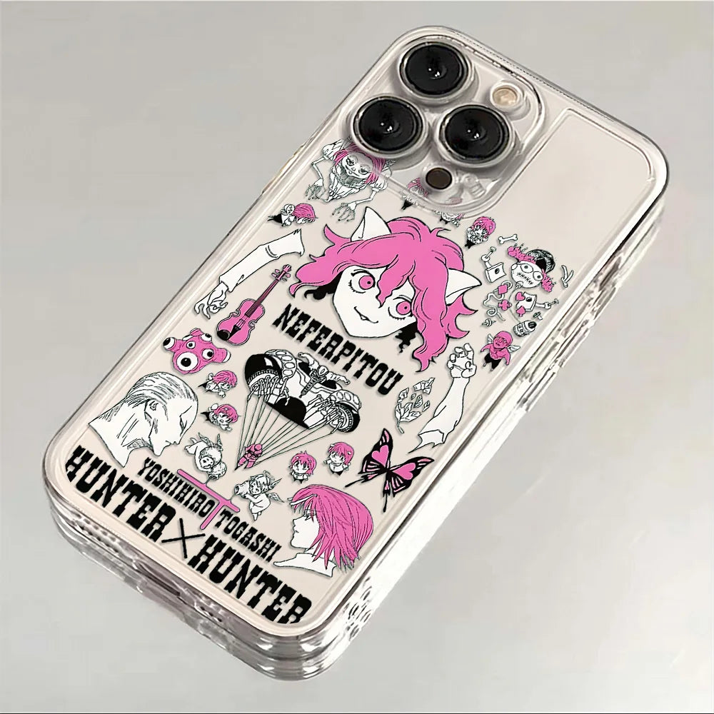 Anime HUNTERÃHUNTER Phone Case For iPhone 16e 16 15 14 13 12 11 Mini Pro Max X XR XSMax 7 8 Plus Transparent Soft TPU Back Cover