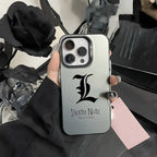 Anime D-Death Note Comics Phone Case For iPhone 16 15 14 13 12 11 Pro Max Plus â Colorful Gradient Soft TPU Back Cover
