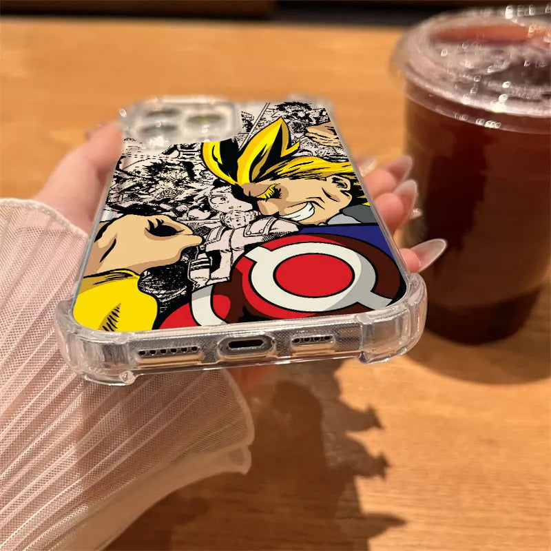 My Hero Academia Cool Anime Phone Case For iPhone 17 16e 16 15 14 13 12 11 Air Pro Max X XR XSMax 7 8 Plus Anti Fall Clear Cover