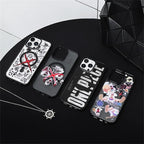 Anime Comics One Piece Case For iPhone 16 15 14 13 12 11 Pro Max Plus Cartoon Luffy Matte For Magsafe Wireless Charge Cover