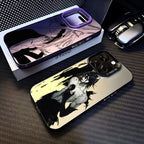 Black Anime Bleachs Kurosaki Ichigo Phone Case For iPhone 16 15 14 13 12 11 Pro Max X XR XSMAX 8 7 Plus Candy Matte Back Cover