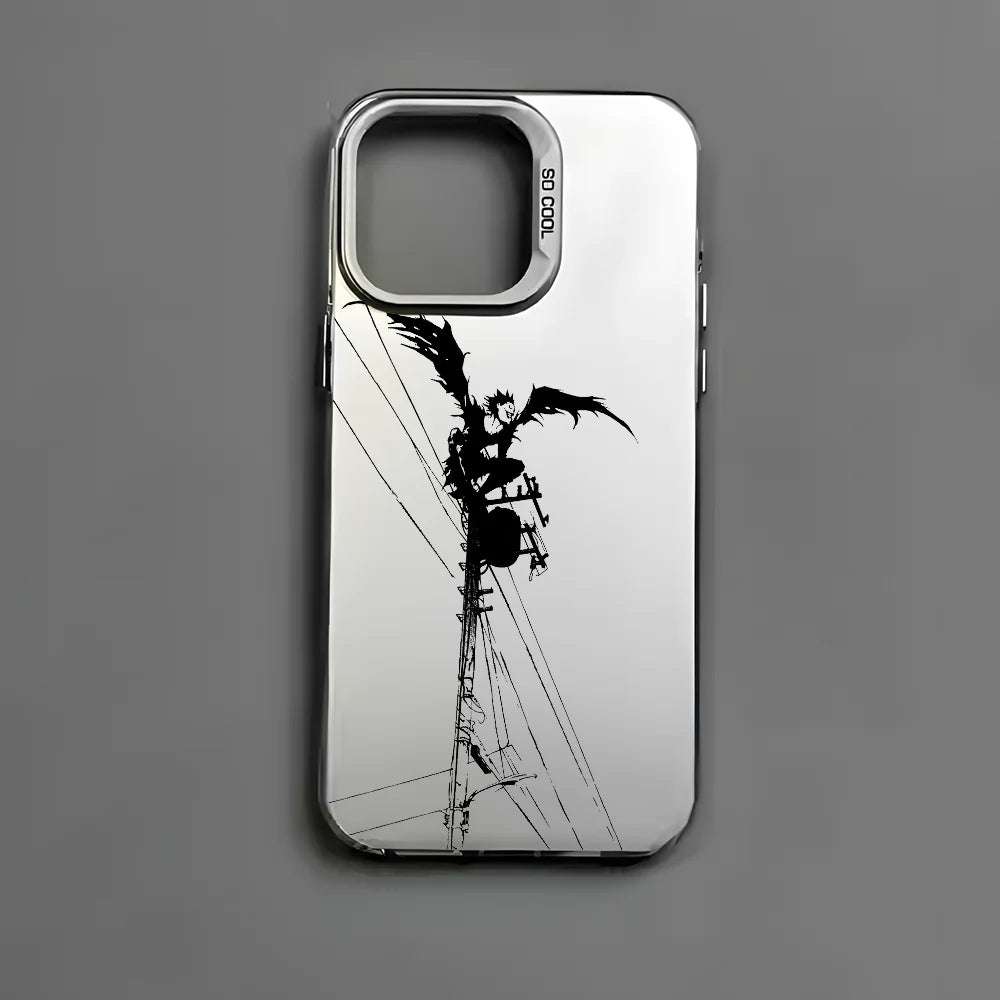 Anime D-Death Note Comics Phone Case For iPhone 16 15 14 13 12 11 Pro Max Plus â Colorful Gradient Soft TPU Back Cover