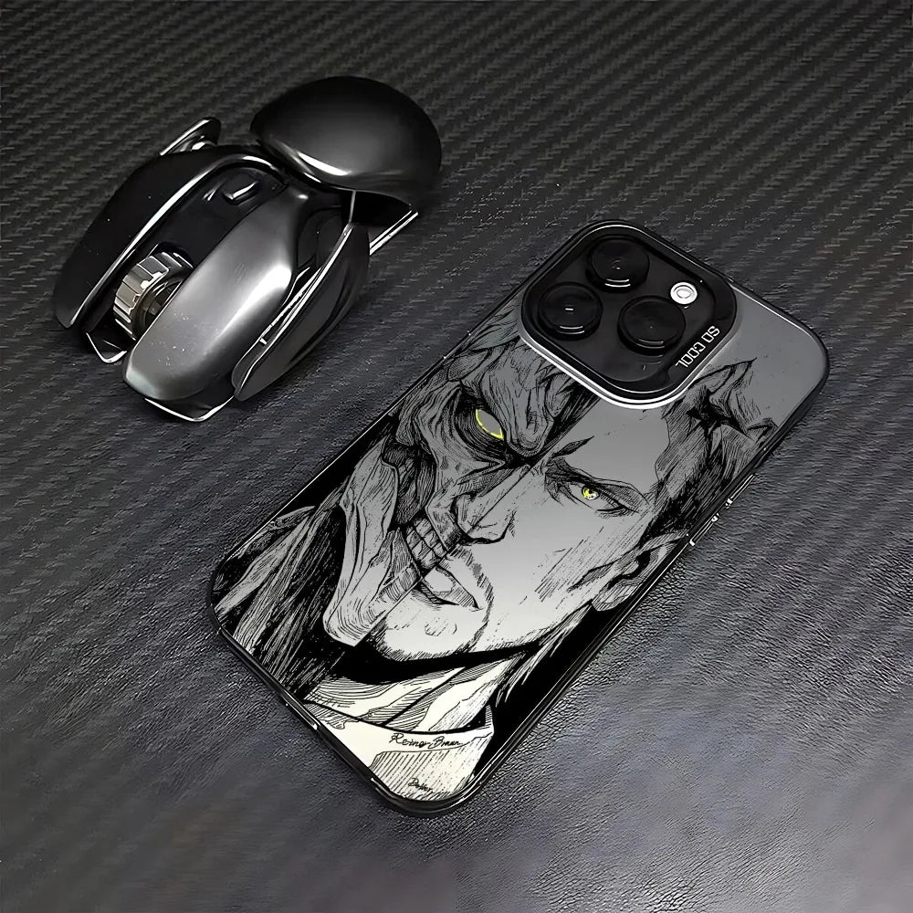 Luxury Attack On Titan Phone Case For iPhone 17 17e 16e 16 15 14 13 12 11 mini Pro Max X XR XSMAX 8 7 Air Plus Anti Fall Matte