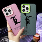 Anime D-Death Note Comics Phone Case For iPhone 16 15 14 13 12 11 Pro Max Plus â Colorful Gradient Soft TPU Back Cover