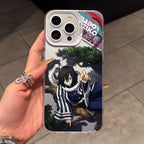 Demon Slayer Iguros Obanaies Phone Case for iPhone 17 Air 16 16e 15 14 Plus 13 12 11 Pro Max X Xs XR 8 Silver Hard Cover