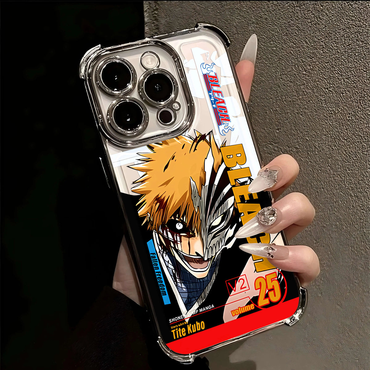 Hot Anime B-Bleachs IchigoesPlating Case for IPhone 16 15 14 13 12 11 Pro Max X XR XSMax 7 8 6 Plus Anti-Fall Airabag Back Cover