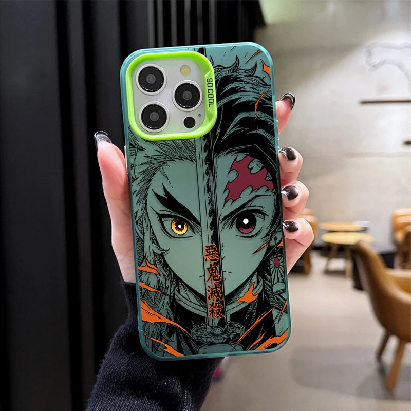 Phone Case for DEMON SLAYER TANJIRO GIYUU RENGOKU iPhone 12 17 Air Pro Max 16 15 11 14 13 Pro Max XS X XR Plus 8 7 SE 2020 Cover